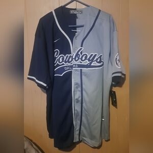 Nike Cowboys Dallas Jersey - Navy and Gray
